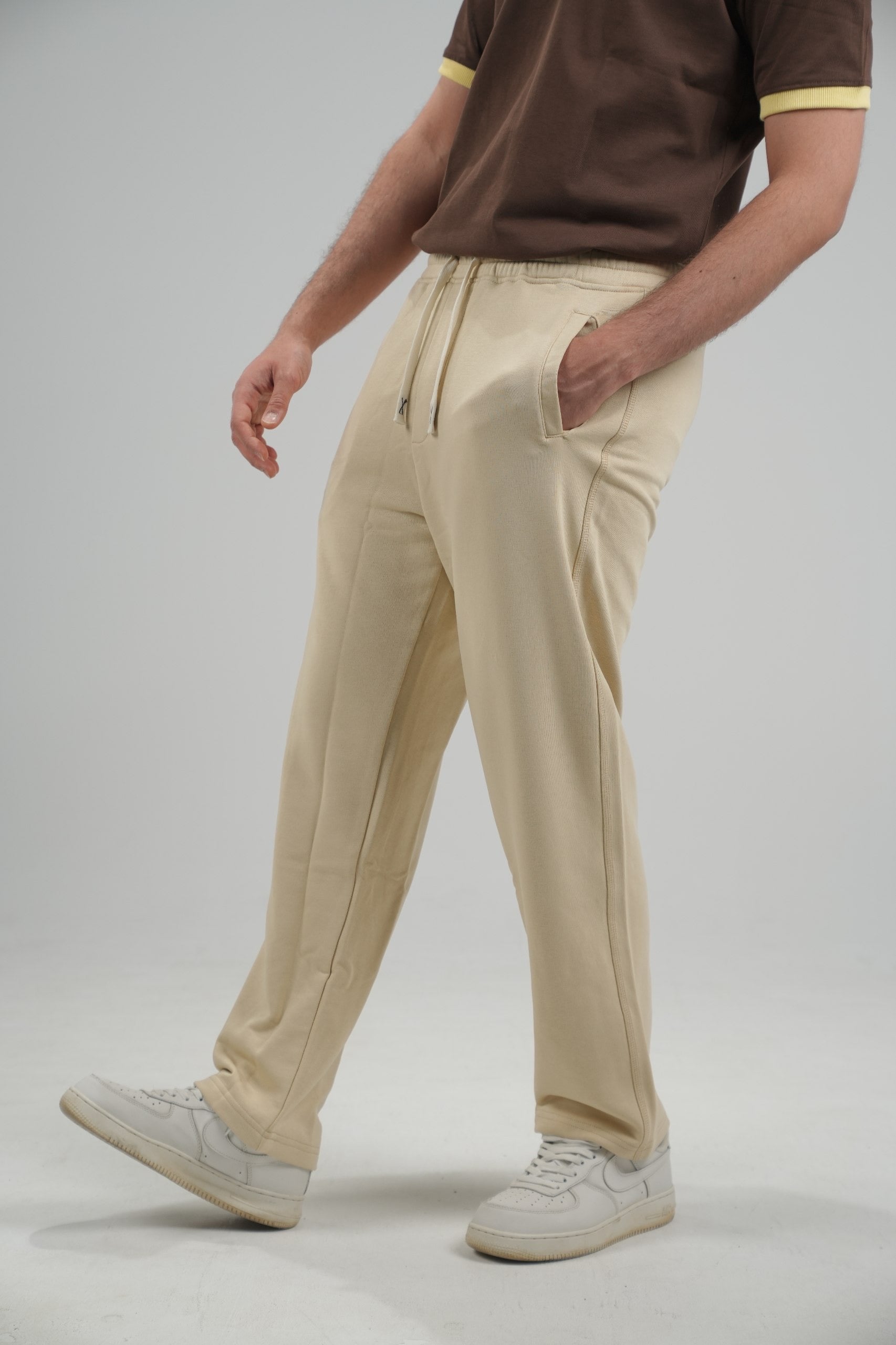 Biege Wide-leg pants