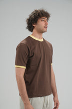 brown Ringer Shirt