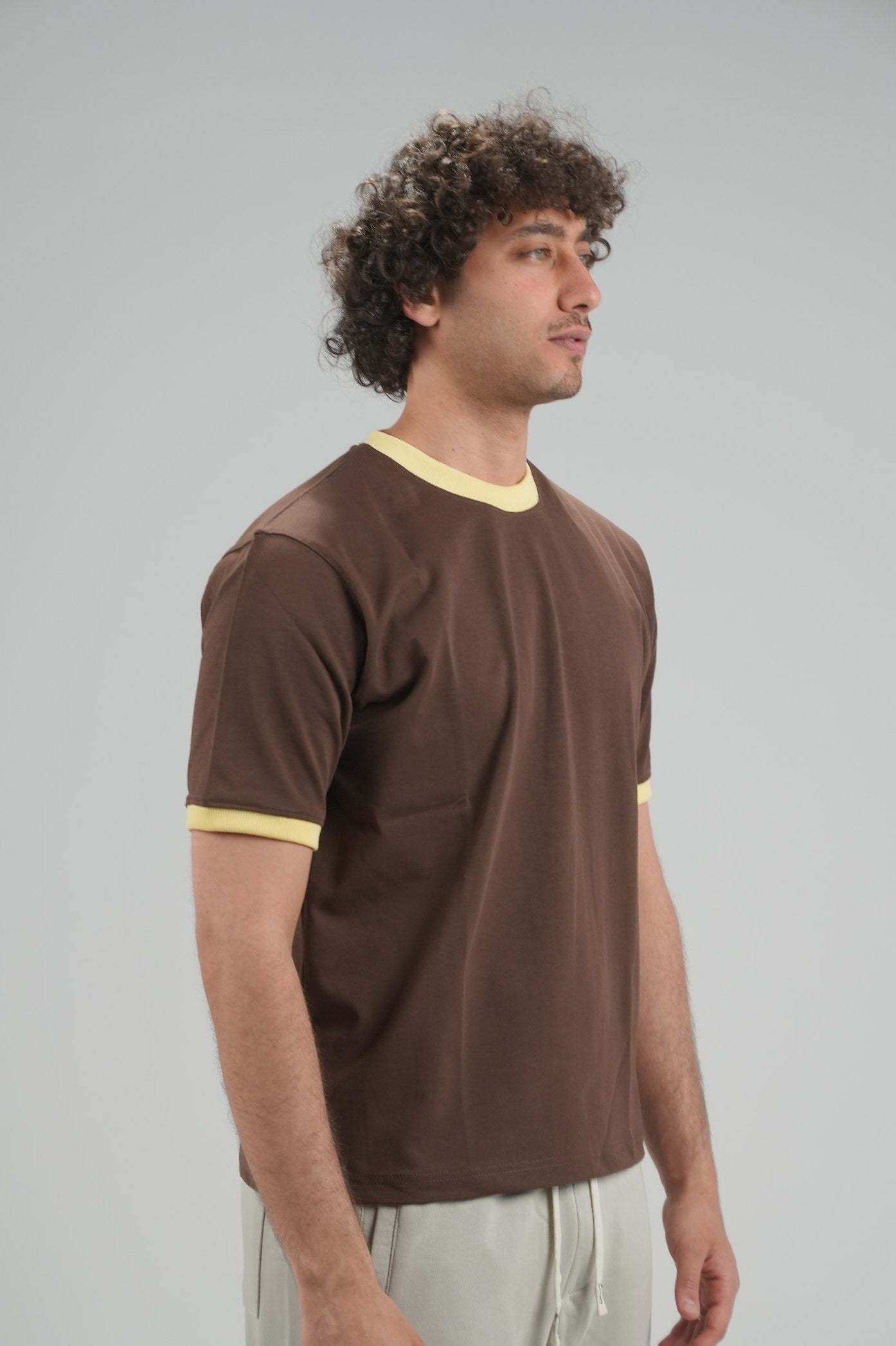 brown Ringer Shirt