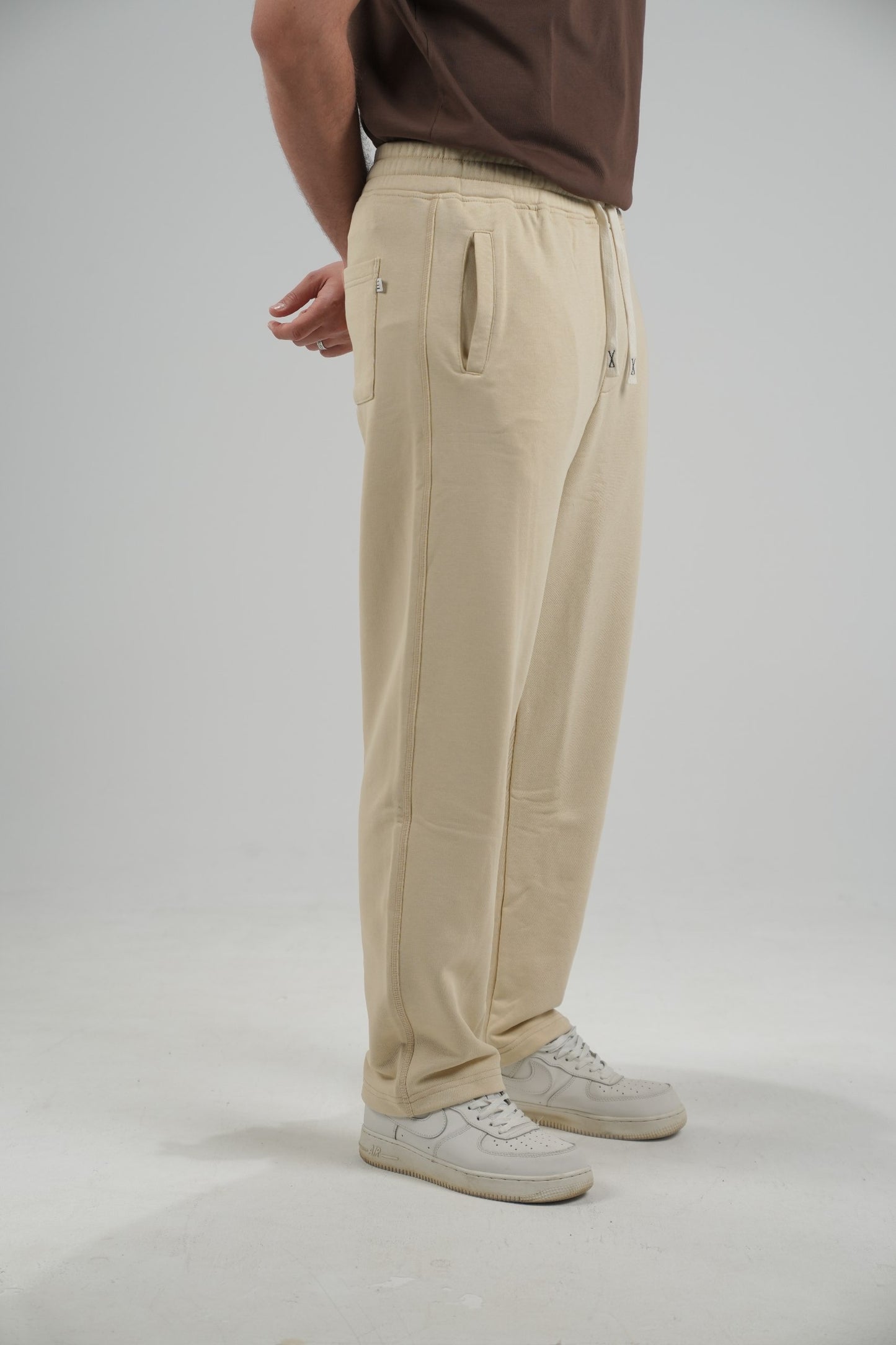 Biege Wide-leg pants