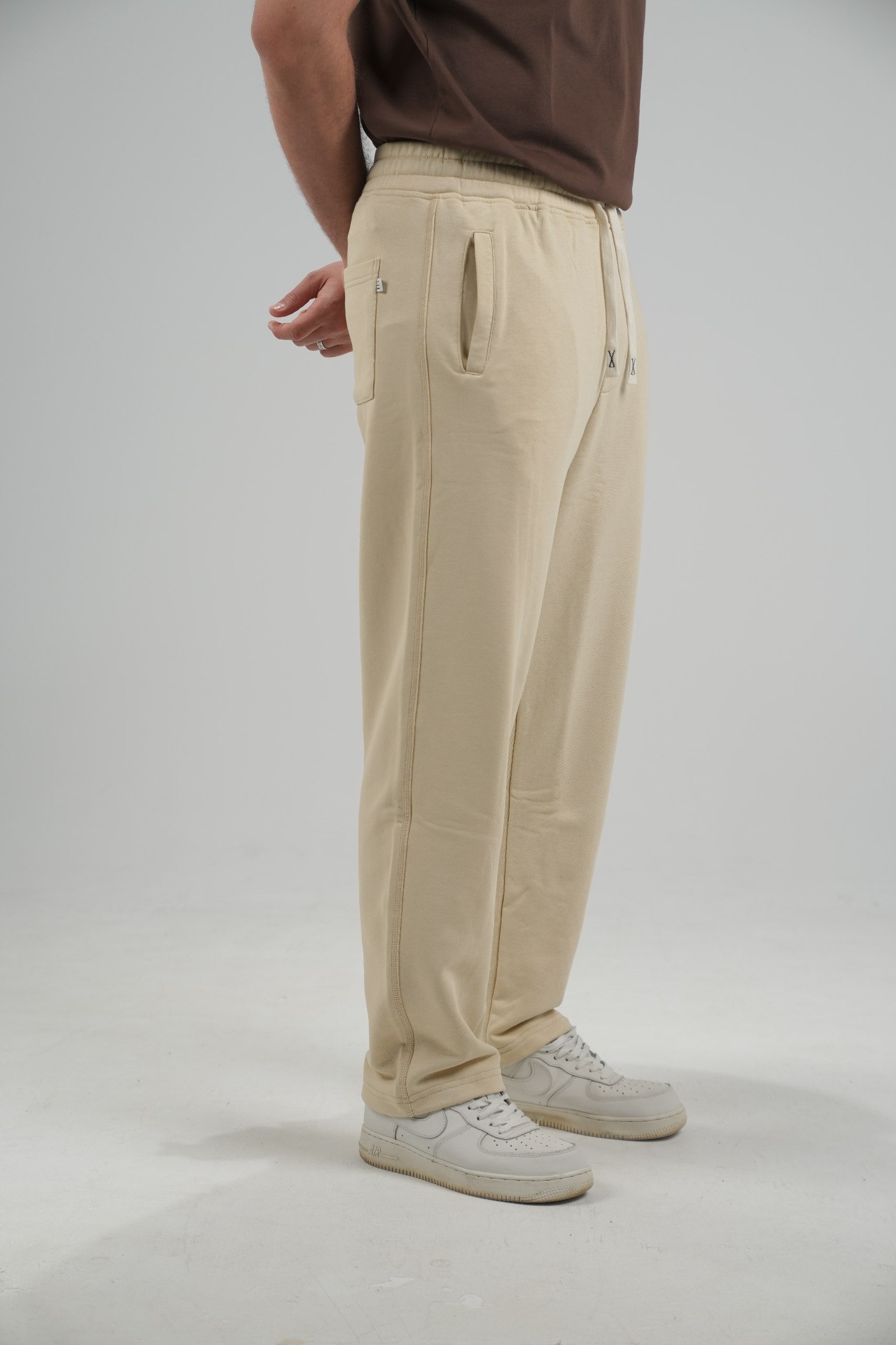 Biege Wide-leg pants