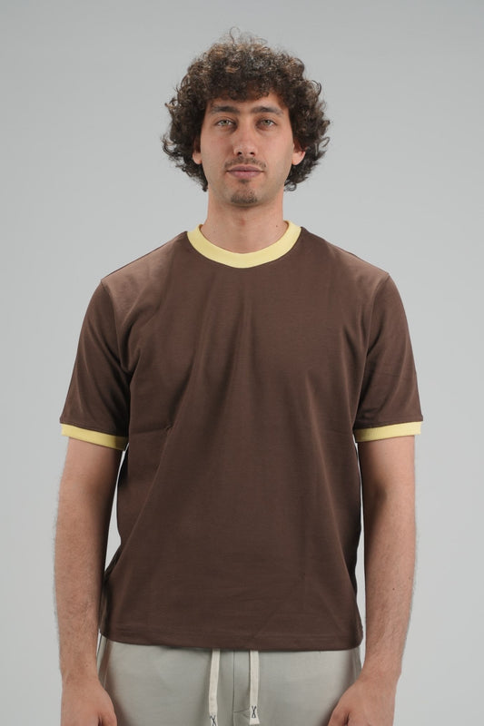 brown Ringer Shirt