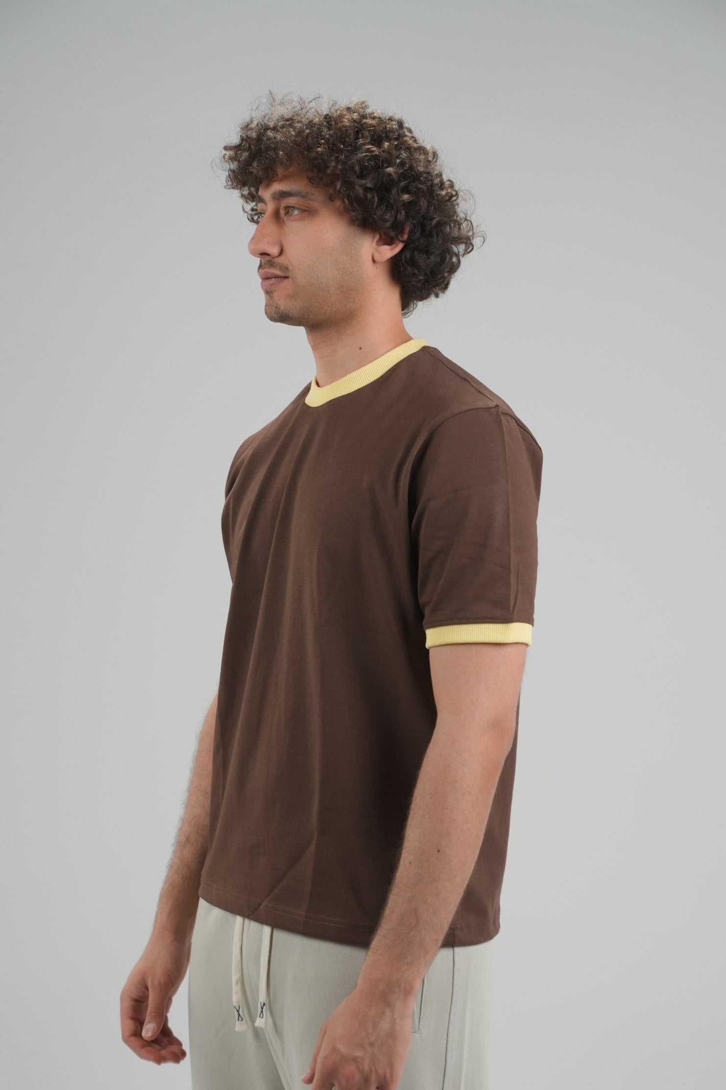 brown Ringer Shirt