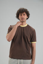 brown Ringer Shirt