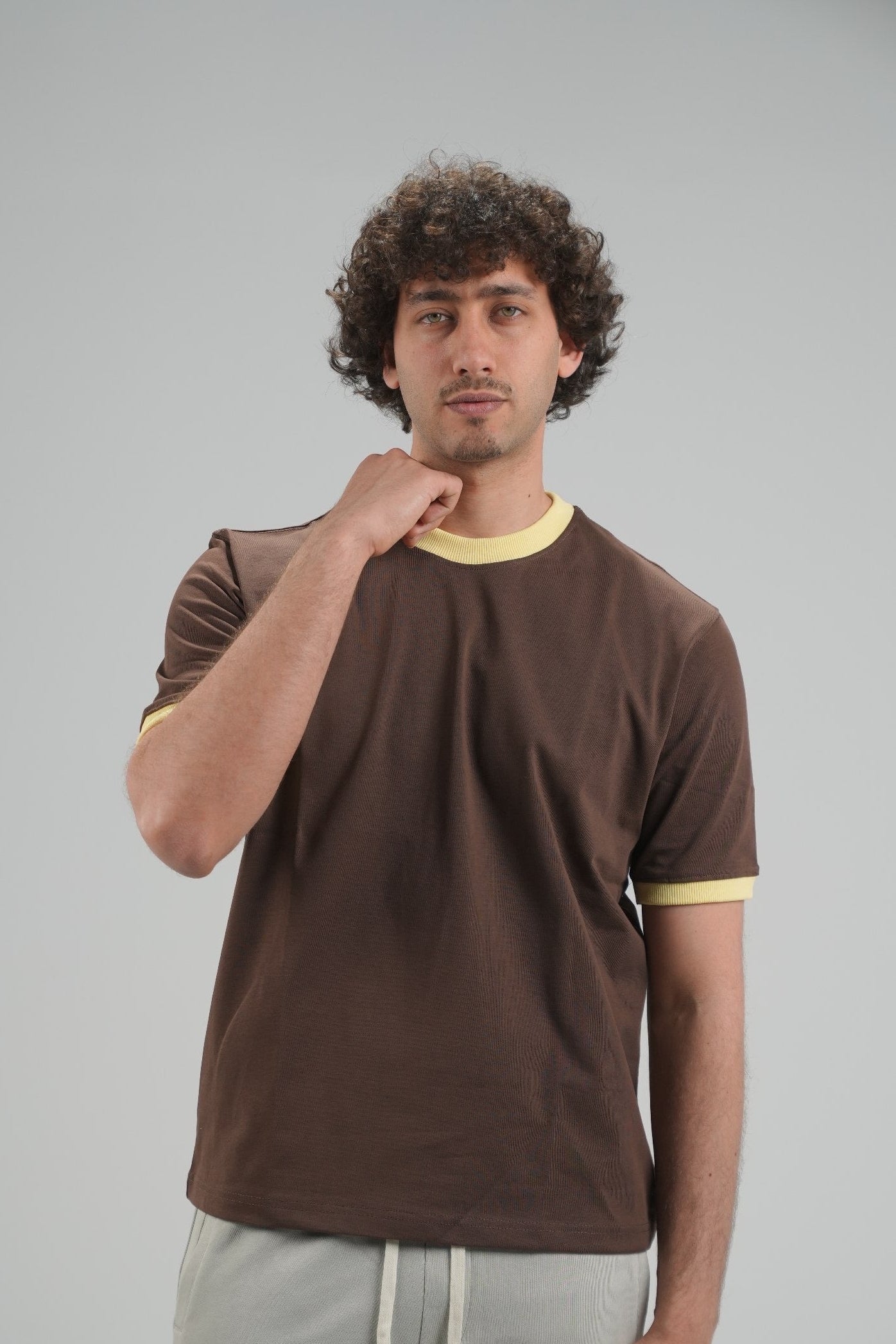 brown Ringer Shirt
