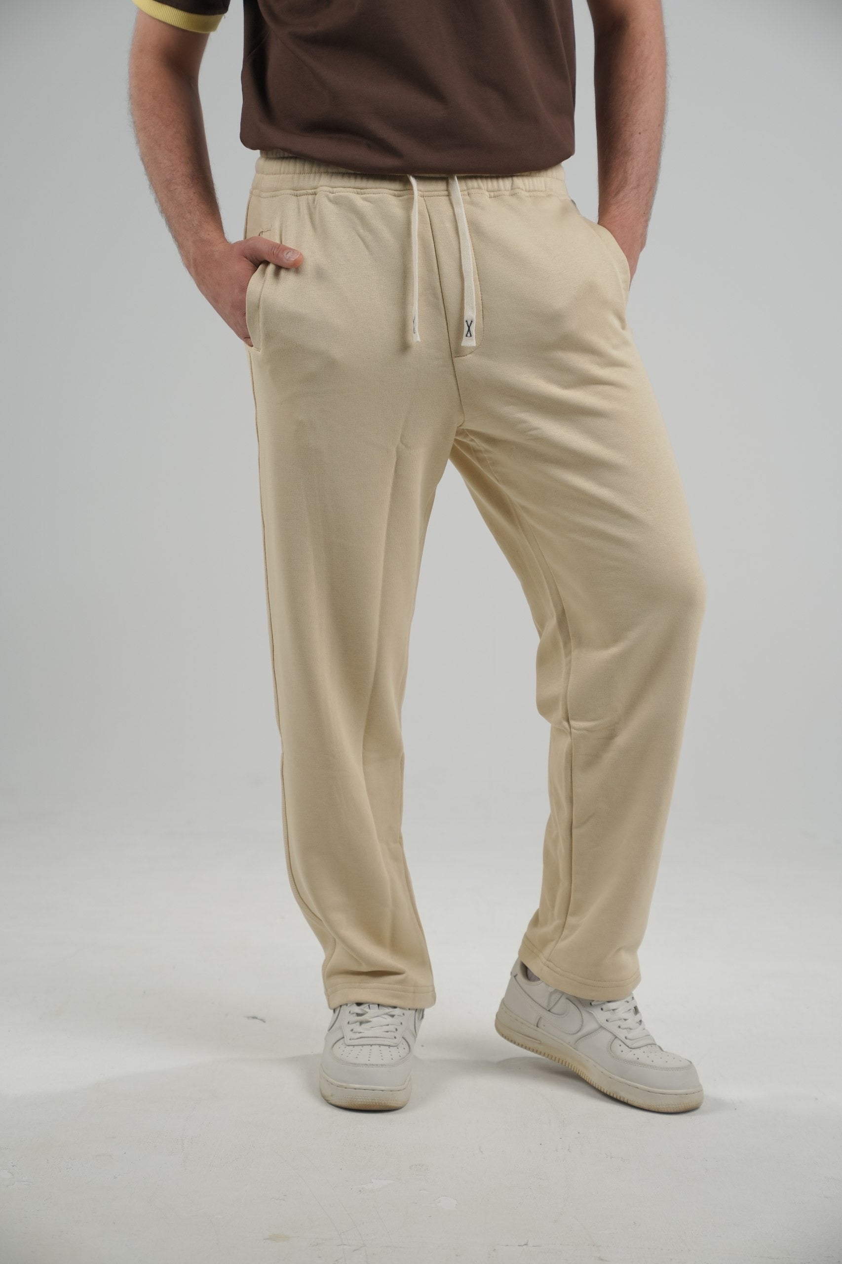 Biege Wide-leg pants