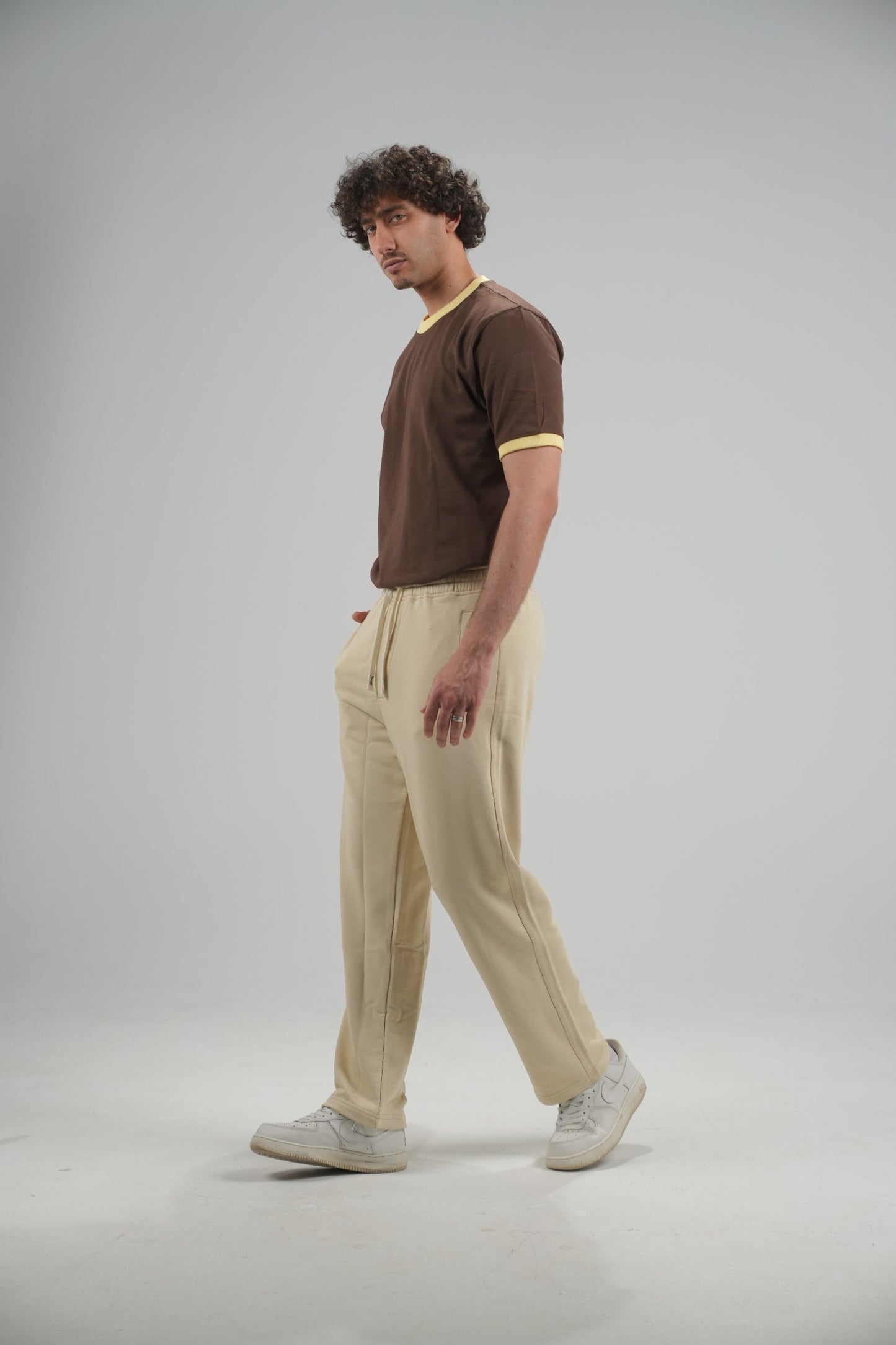 Biege Wide-leg pants
