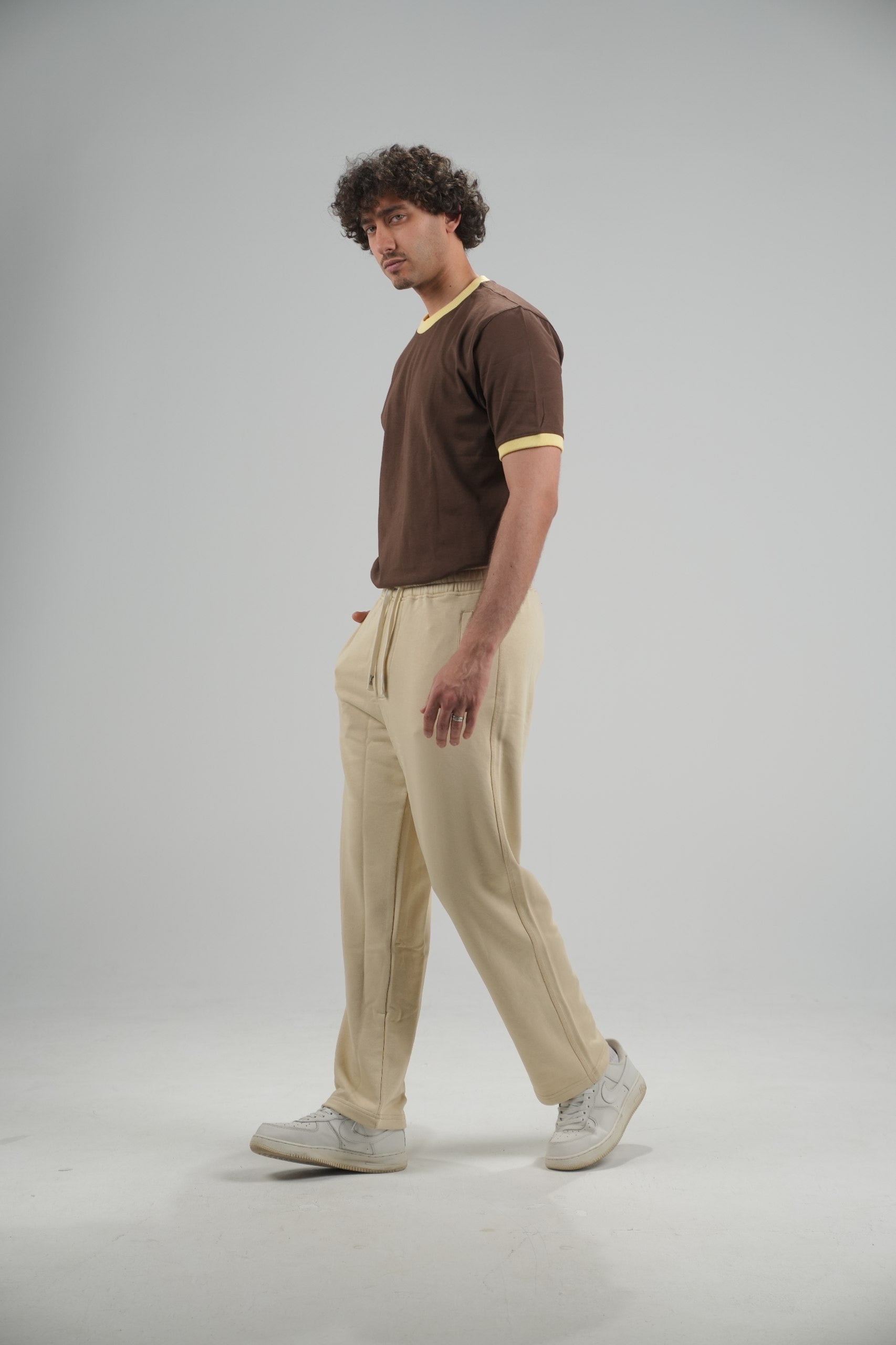 Biege Wide-leg pants