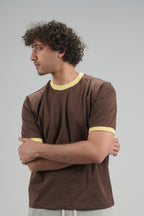 brown Ringer Shirt