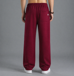 Burgundy Wide-leg pants