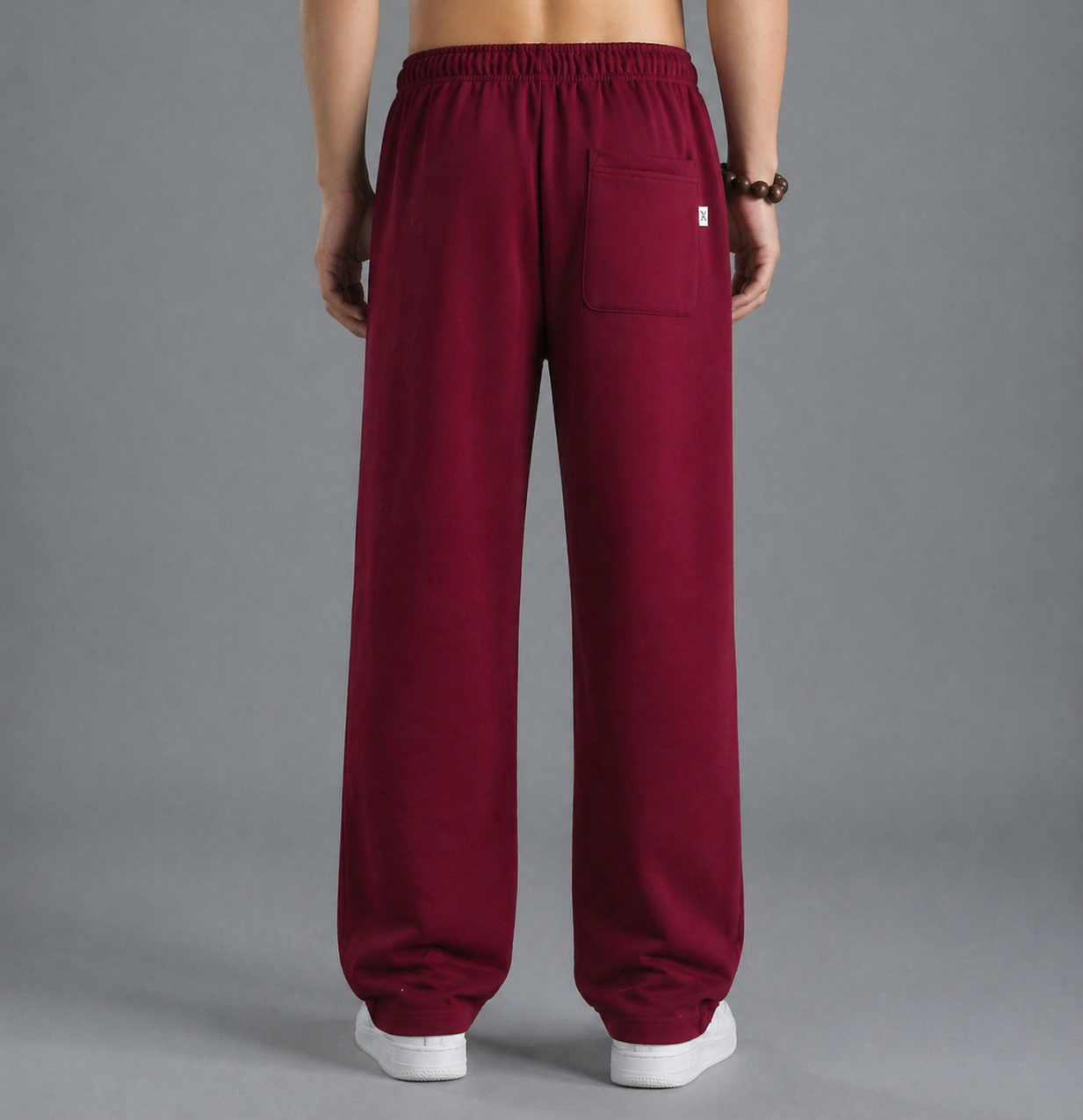 Burgundy Wide-leg pants