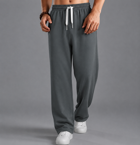 Dark gray Wide-leg pants