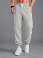Slim pants with elastic waistband
