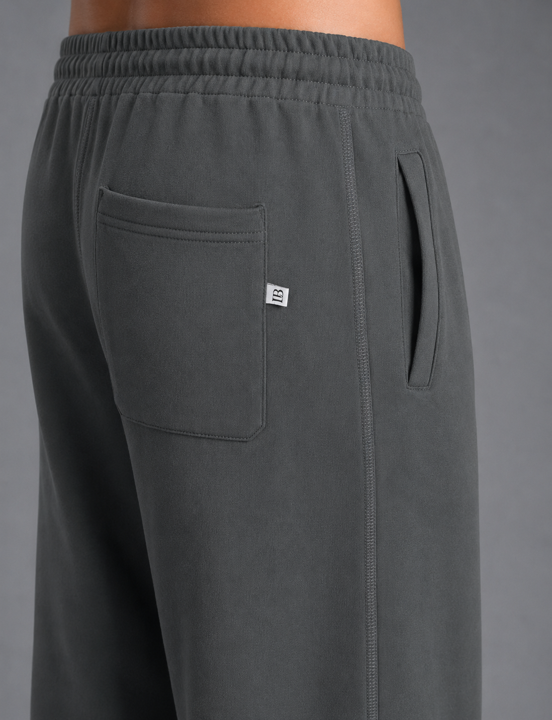 Dark gray Wide-leg pants