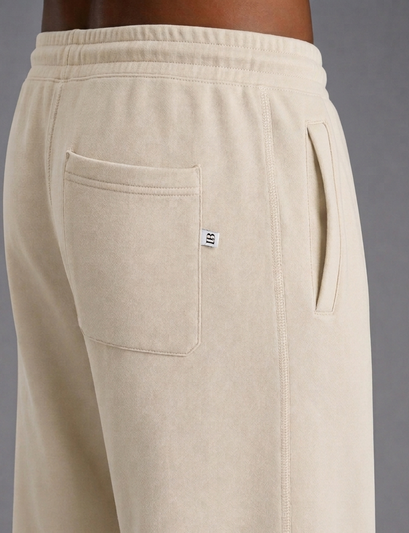Biege Wide-leg pants