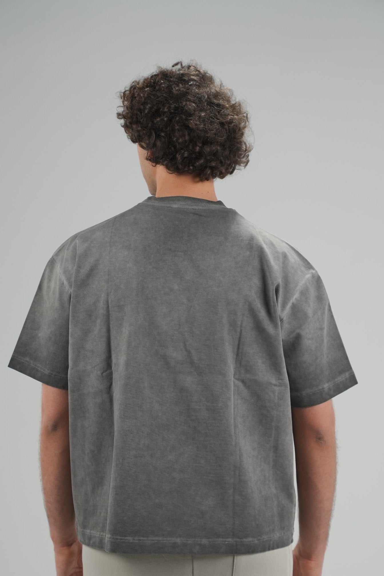 Heather Grey Boxy Fit  T_SHIRT