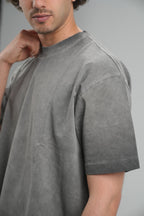 Heather Grey Boxy Fit  T_SHIRT