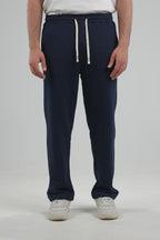 Navy  Wide-leg pants