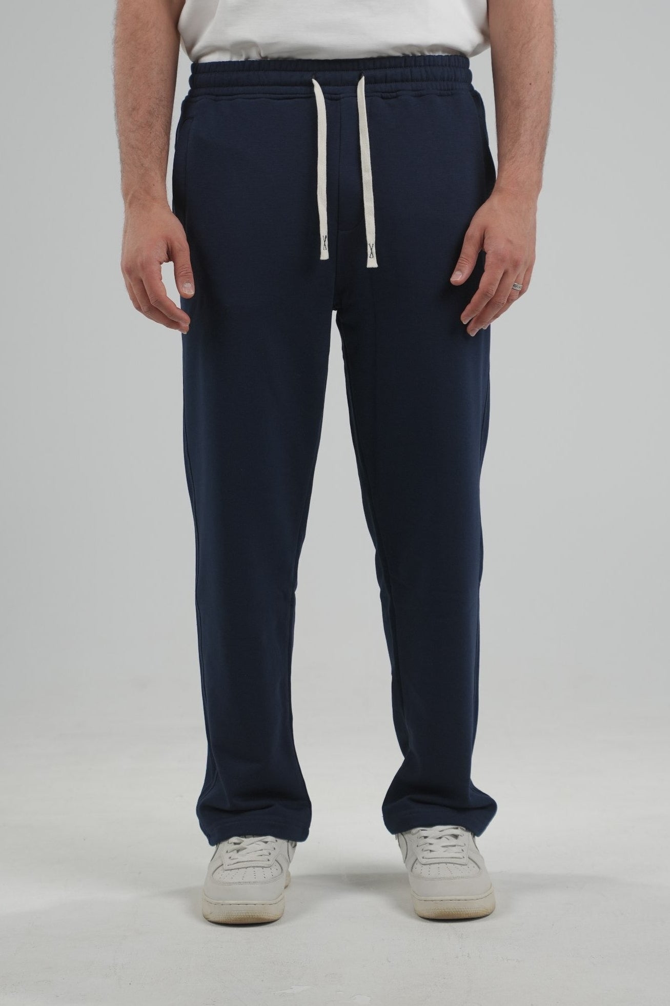 Navy  Wide-leg pants